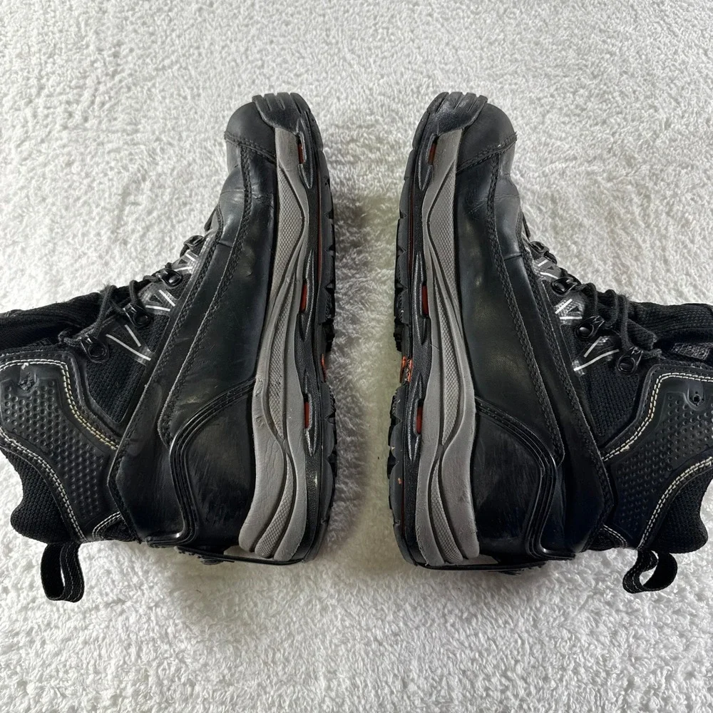 Korkers Waterproof Black‎ Men's Lace Up Boots Size 10 Swappable Soles Hiking